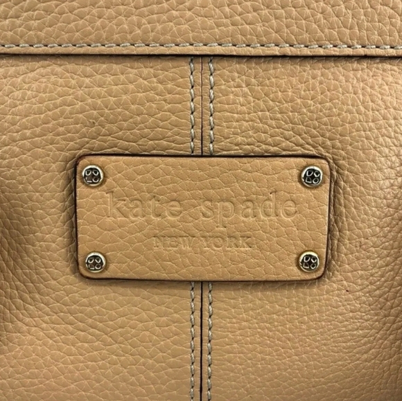 Kate Spade Camel Satchel w/ Multi Strand Handle and Tassle Zipper - Picture 4 of 9